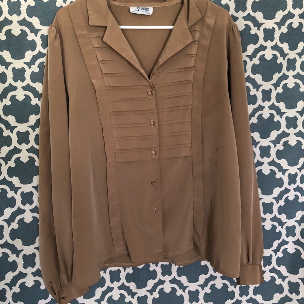 Sunny South Fashions Dallas ecru blouse.